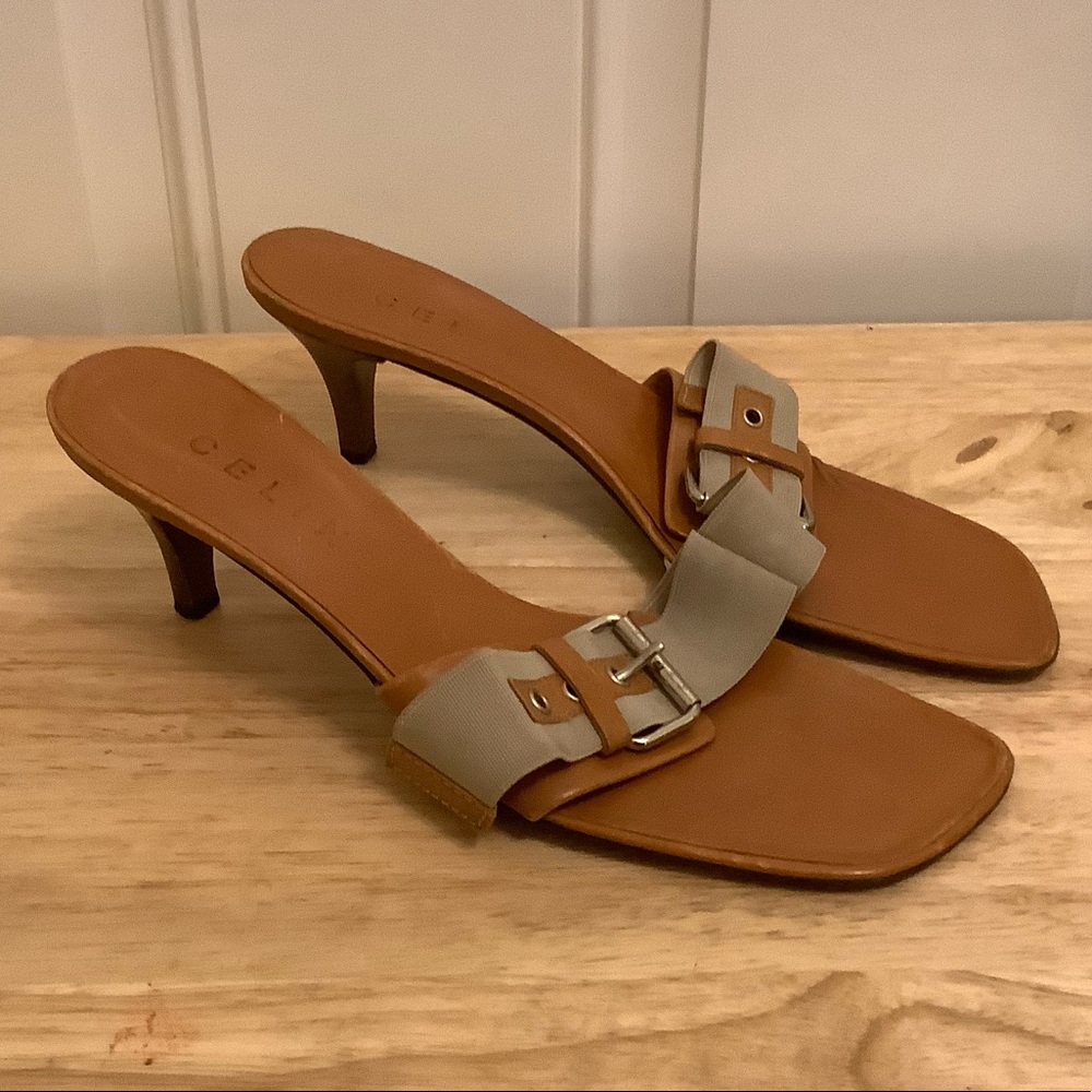 Celine heel sandals w/ buckle Sz 8
